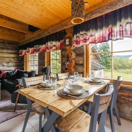 Dom wakacyjny Cozy Log In Levi - Sauna & Front Slopes View *